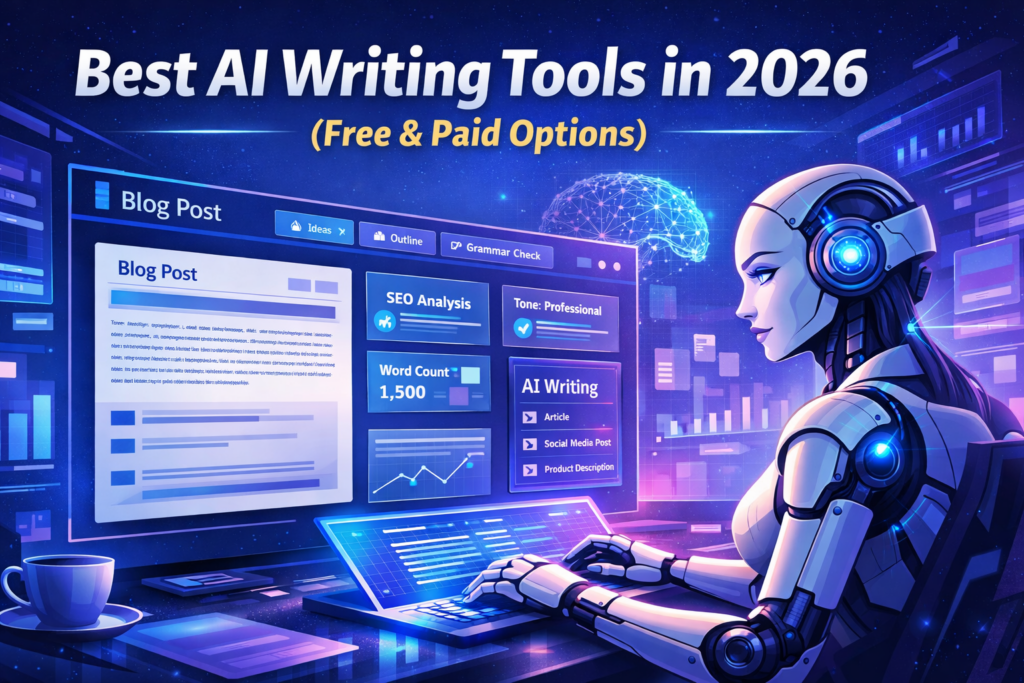 Best AI writing tools in 2026 for content creation, blogging, and copywriting